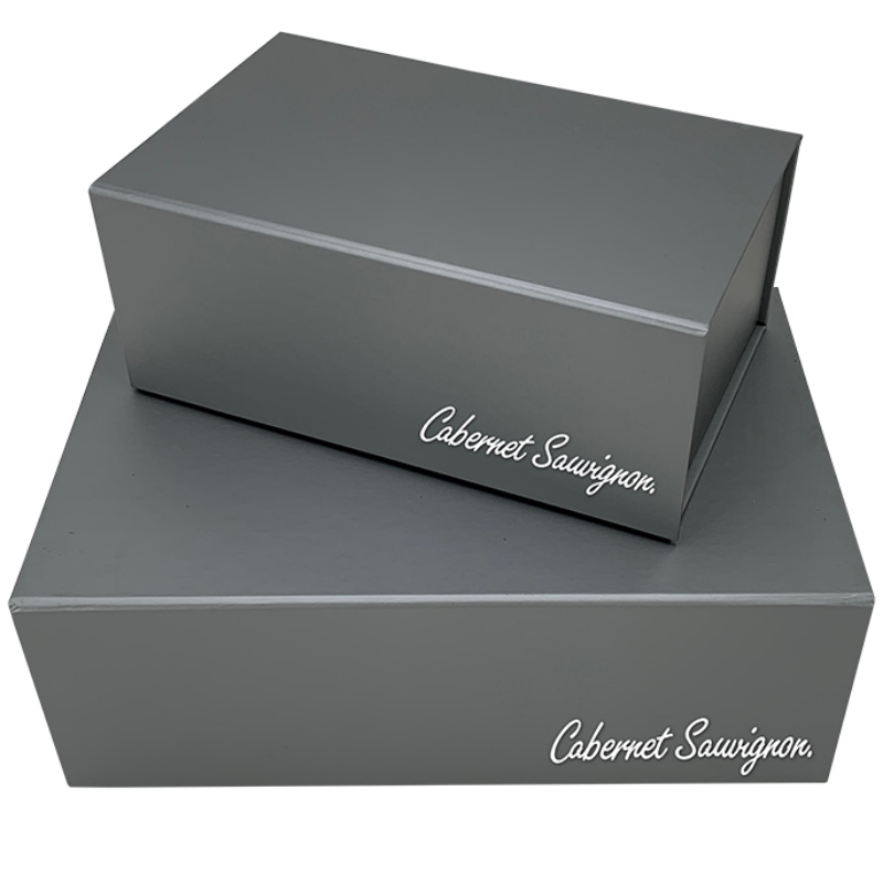 Dark Grey Folding αποθηκευτικό κουτί Προσαρμοσμένο κουτί Συσκευασία δώρων
