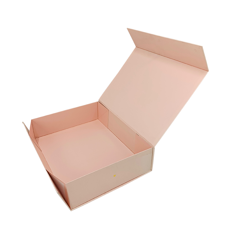 Pink Elegant Paper Gift Box Collapsible Style Προσαρμοσμένο Κουτί για Ρούχα